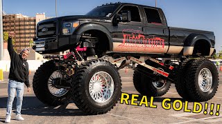 The Most Expensive Lifted Truck EVER! *24k Gold Plated Lift*