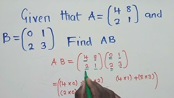 Multiplication of a 2 by 2 Matrix