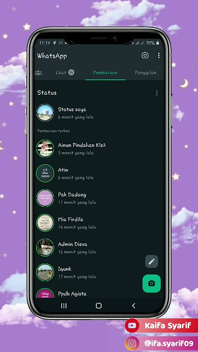 CARA MENGEMBALIKAN TAMPILAN STATUS WA TERBARU KE VERSI LAMA #trending #tutorial #tutorialwhatsapp