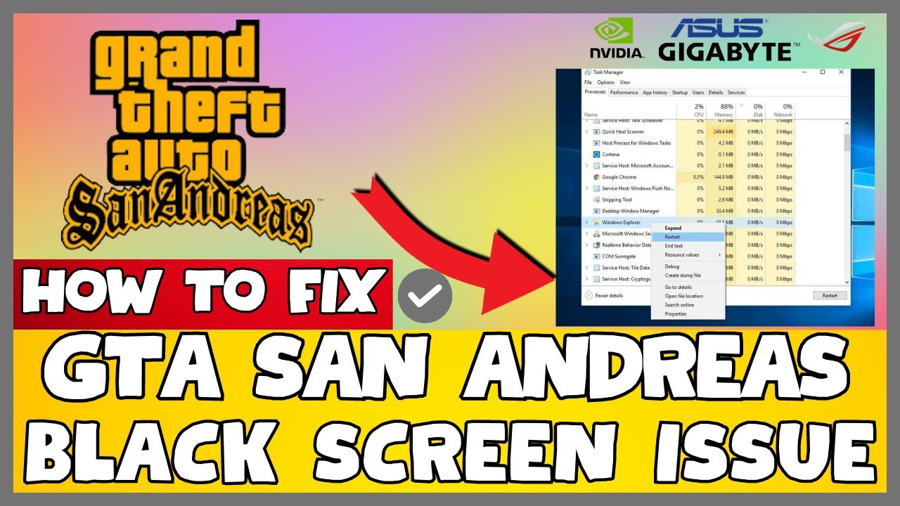 How to Fix GTA San Andreas Black Screen ISSUE | 2023 Easy Fix #updated ...