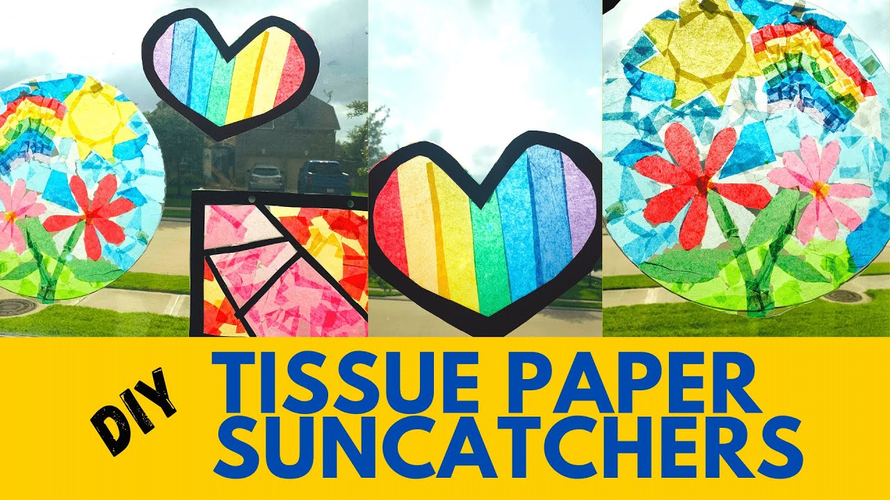Contact Paper Sun-Catcher DIY - Crate&Kids Blog