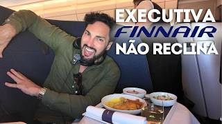 😱TESTEI a CLASSE EXECUTIVA que NÃO reclina! Como é voar 13h SEM DEITAR o banco do A350 da FinnAir?