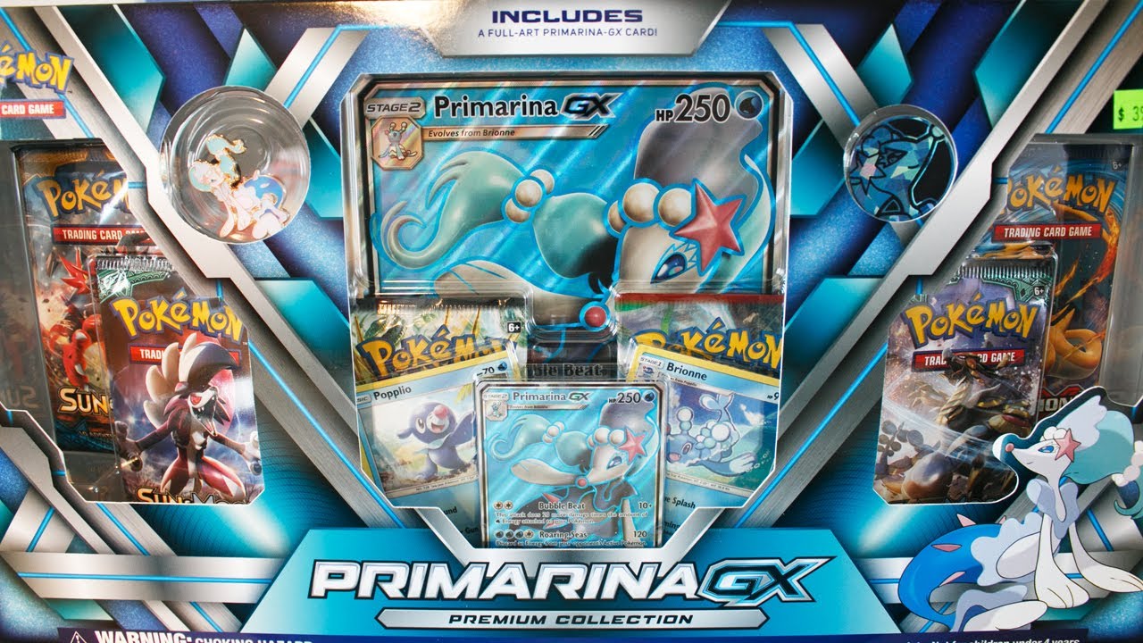 Official Pokemon Pin From Primarina-GX Premium Colle Pokemon Primarina GX Pin