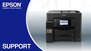 epson ecotank et-5850u | wireless setup using the control panel