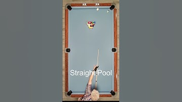 Unconventional Straight Pool Break Shot #shorts #pool #billiard #breakshot #behindtherack #strange