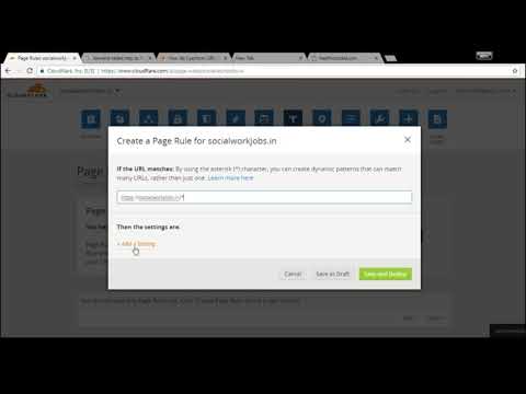 How to Add Page Rule for HTTP to HTTPS in CloudFare