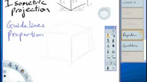 Sketching a cube in isometric projection