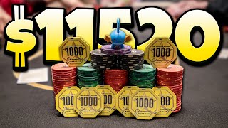 I Flopped a STRAIGHT FLUSH and Cashed Out for OVER $11,000! | Poker Vlog #279