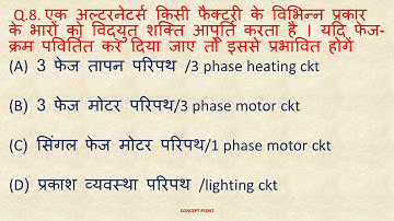 MCQ on Alternator Part-2