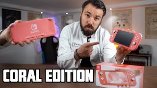 Die NEUE Nintendo Switch Lite Koralle Edition | Unboxing