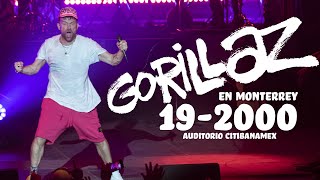 Gorillaz en Monterrey tocando 19-2000 en Auditorio Citibanamex
