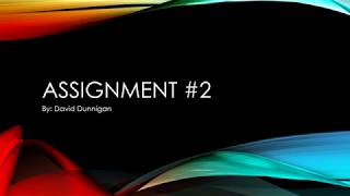 Assignment #2 Comp Arch and Org