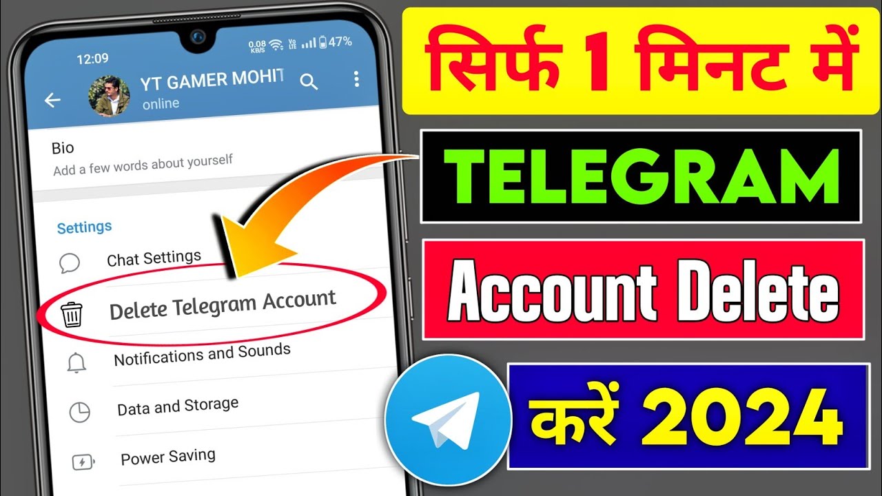 How To Delete Telegram Account 2024 | Telegram Account Delete Kaise ...