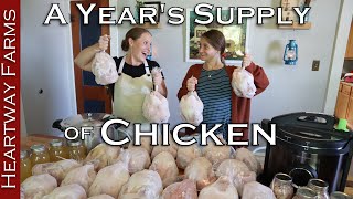 Stocking a Year's Worth of Chicken | Heartway Farms | Prepping for a year | Stockpiling