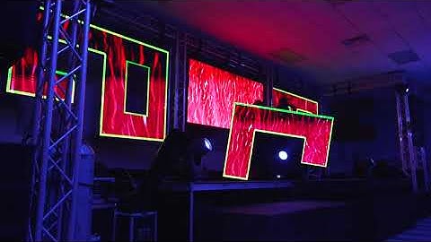 Soca Extreme LED Screen Design Resolume Slice Mapping Output