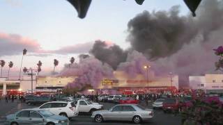 Fire on van nuys blvd next to jons supermarket los angeles (van nuys),
california