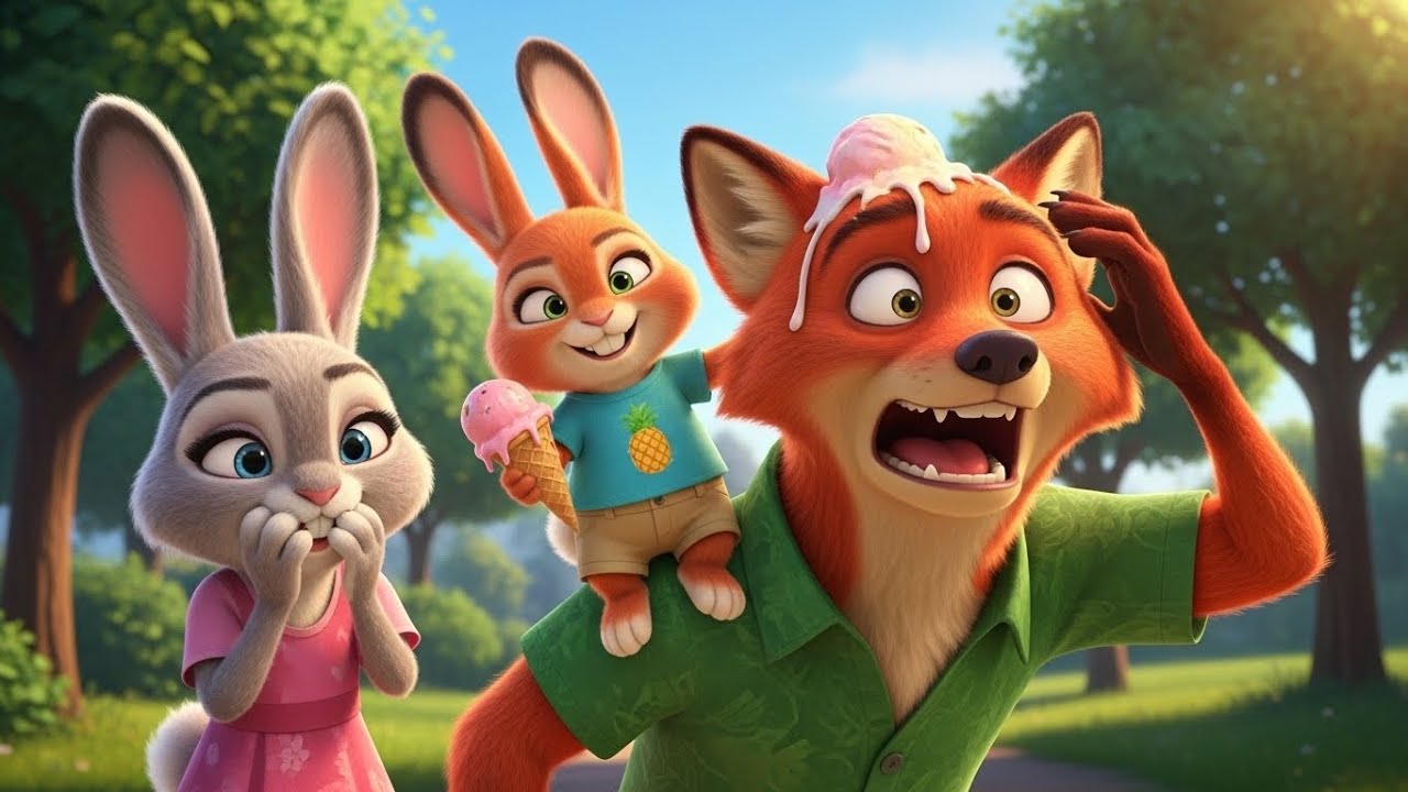 Nic and Judi Family Day at the Park | Funny Moments with Baby Nock | 3D Animation Story