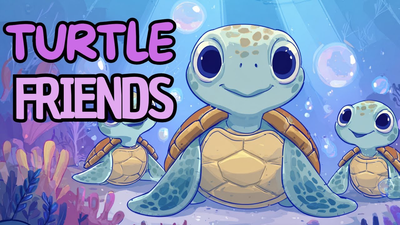 🐢 Turtle Friends 💚 | Cute Ocean Song for Kids! - YouTube