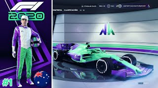 ?MODO MI EQUIPO F1 2020 | CREANDO MI PROPIO EQUIPO #1 | MY TEAM F1 2020 (AUSTRALIAN GRAND PRIX)