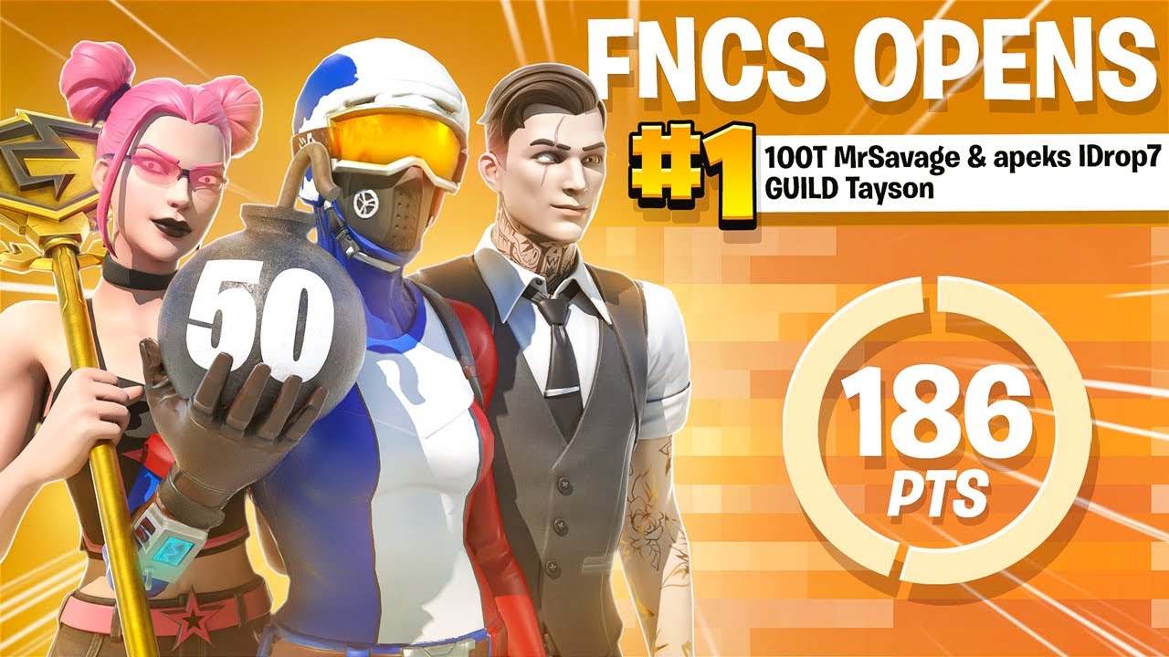 BEST TRIO in FNCS w/ Tayson & MrSavage🏆(50 BOMB)