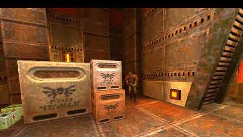 Quake 2 gameplay with cheats