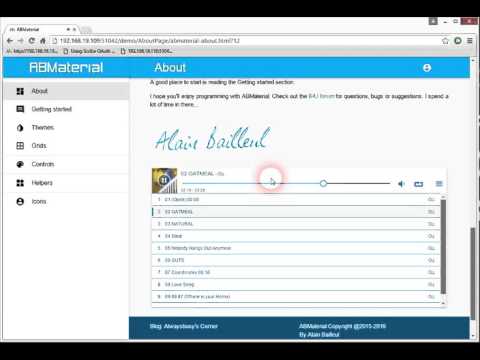 ABMaterial ABMAudioPlayer