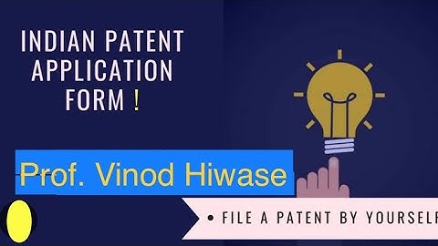 Patent Application Process in India || Patent Registration in India_Patent file Step @vinodhiwase