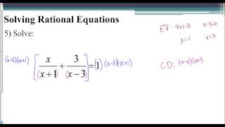 Lesson 9.6 - Solving Rational Equations (Example 5)