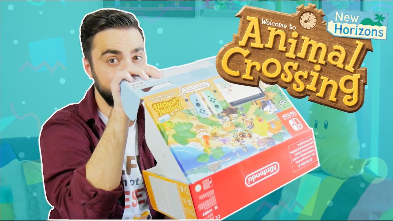 UNBOXING NINTENDO SWITCH ANIMAL CROSSING NEW HORIZONS ...