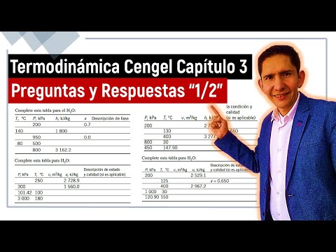 👉🏼 Uso de TABLAS TERMODINÁMICAS Ejemplos | Parte 1/2
