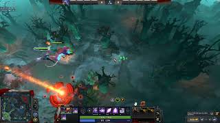 Example of roam, setting up vision, then returning Dota 2 Practice (No sound)