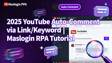 How to comment and retrieve comment information with one click on YouTube | MasLogin Tutorial