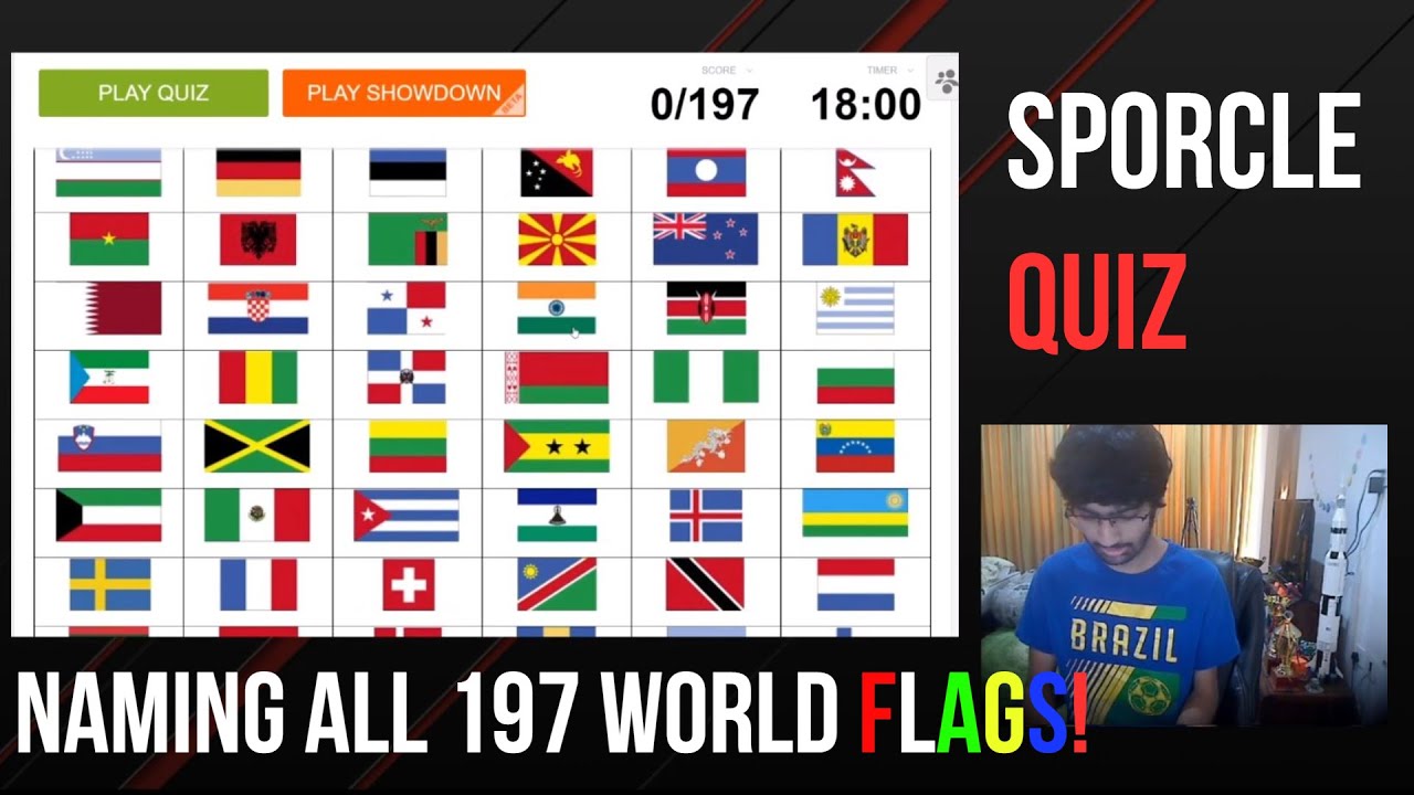 Naming all 197 world flags in under 11 minutes! YouTube