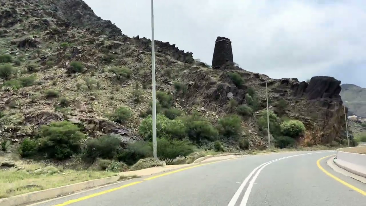 طريق عقبة الملك خالد قلوة-الباحةRoad from Qelwah to AlBaha Aug 2024