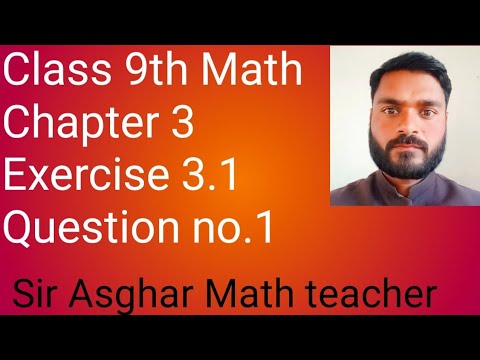 Class 9th Math New Book Exercise 3.1 Question 1(i-ix)-Exercise 3.1 Q 1 ...