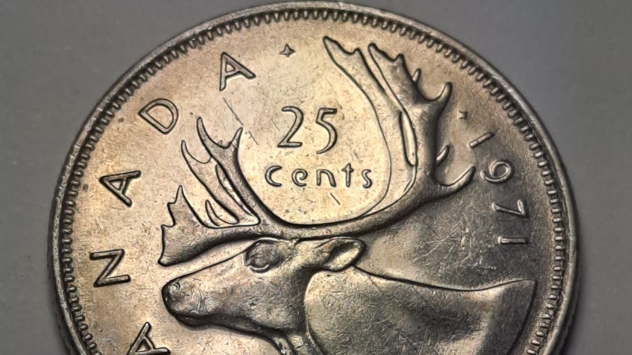 Worldwide Coins Collection. 1971 Canadian Quarter.