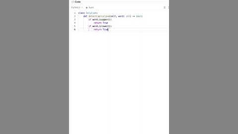 Leetcode 520: Detect Capital
