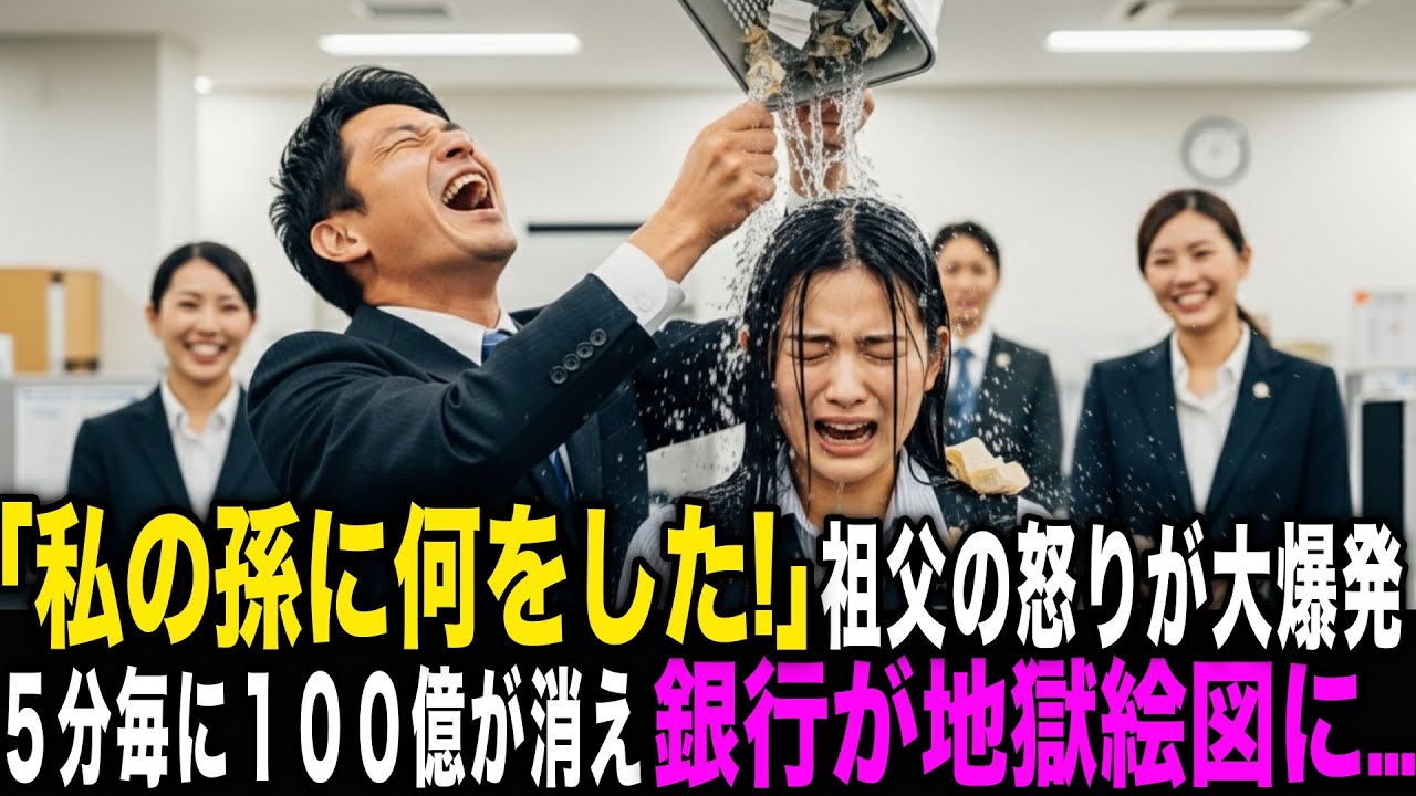 「私の孫に何をした！」祖父の怒りが大爆発。５分毎に１００億が消え、銀行が地獄絵図に。