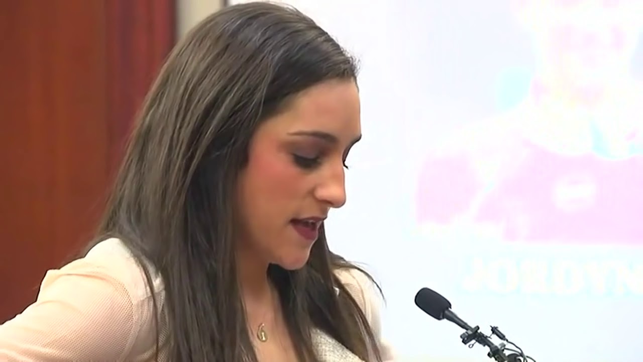 Olympic gold medalist Jordyn Wieber speaks at Nassar sentencing