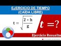 Determine el tiempo caída libre - Dado la altura y la aceleración de la gravedad