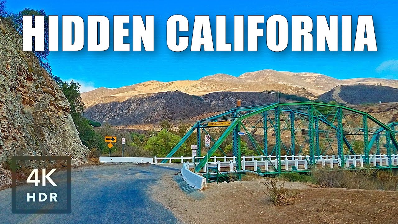 Hidden California – Relaxing Scenic Drive | Ambient Driving Sound [4K HDR]
