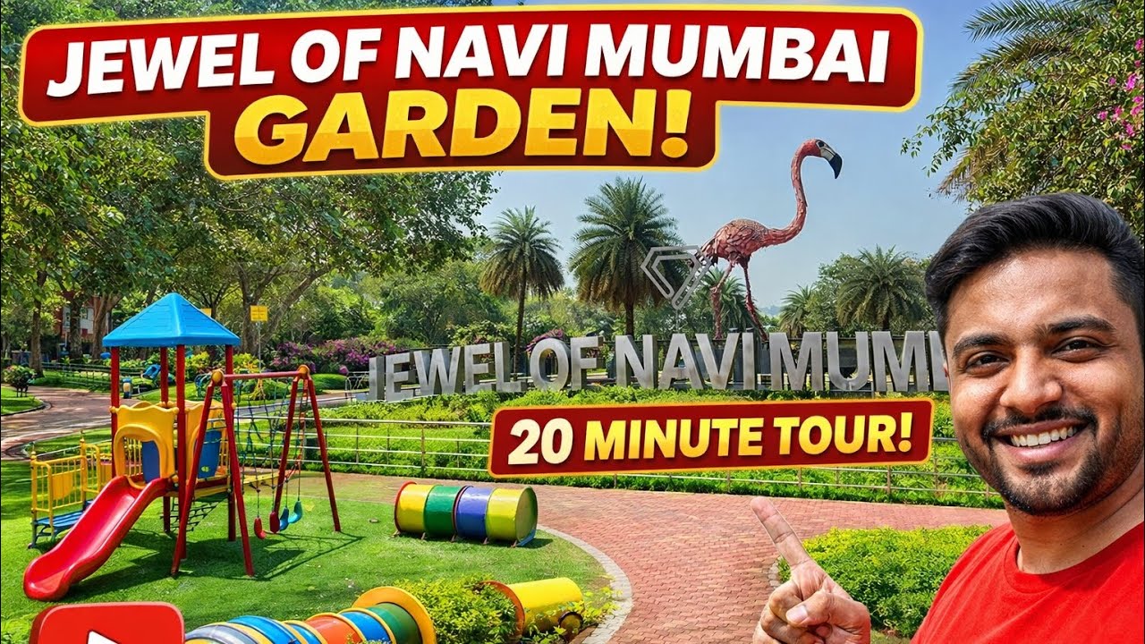 Explore Jewel of Navi Mumbai Park – 🌴 greenery, walking track & kids play area. @ghostlalaak4791 