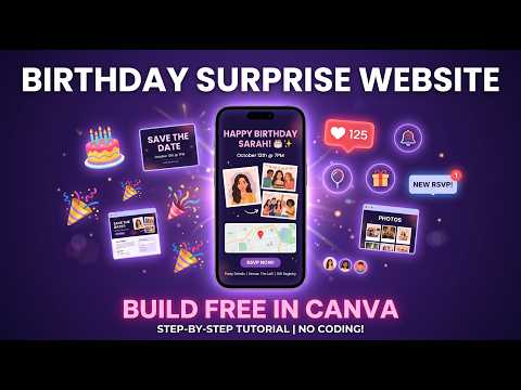 How to Make an Interactive Birthday Website in Canva — No Coding