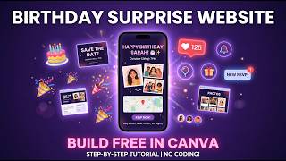 How to Make an Interactive Birthday Website in Canva — No Coding screenshot 4