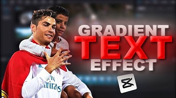 Gradient Text Tutorial on Capcut | AE Like Gradient Text Tutorial on Capcut