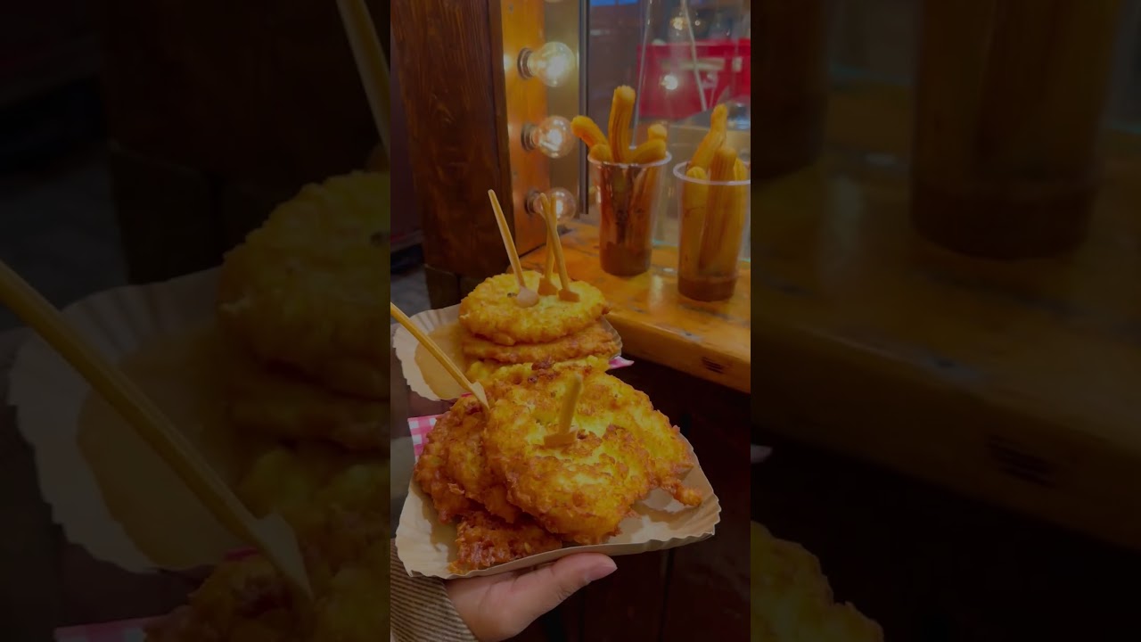 Making Churros at a German Christmas Market 🎄✨ | Holiday Street Food Magic! 