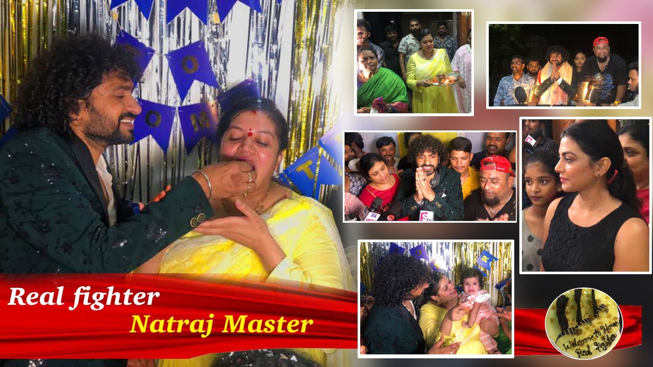 Real Fighter Natraj Master House Welcome 🔥 Bigg Boss Natraj master Grand Entry