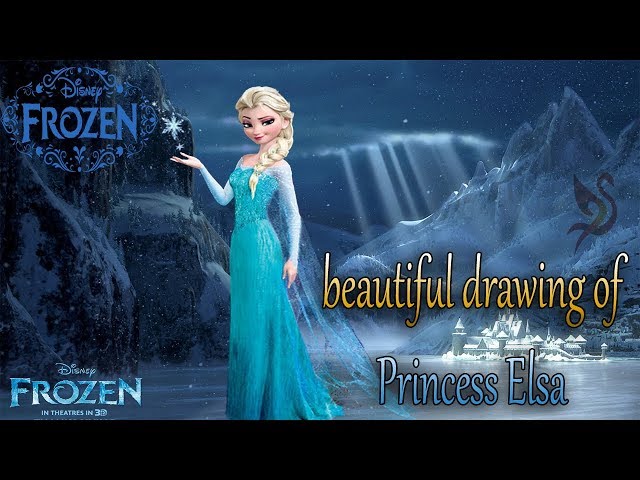 How to Draw Elsa (Full Body) from Frozen