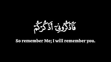فاذكروني اذكركم | ياسر الدوسري سورة البقرة | كرومات قران شاشة سوداء