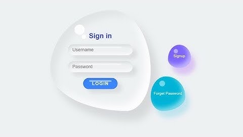 Login Page in HTML and CSS | Liquid Drop Login Page using Html & CSS | Water Drop Effects